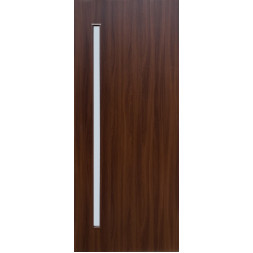 Line Glass-01 Шимо шоколад, со стеклом сатин